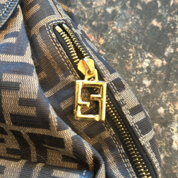 Fendi Zucca Bag Pack Canvas Leather Brown Black Backpack Rucksack with COA - Picture 5 of 16